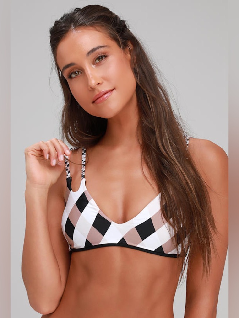 Lulus Melodee Black Reversible Bikini Top